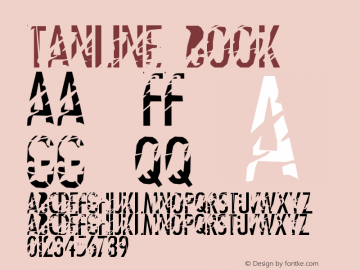 Tanline Book Version Altsys Fontographer Font Sample