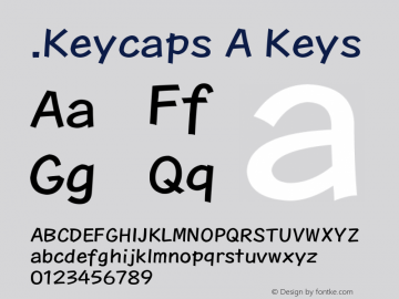 .Keycaps A Keys 10.0d12e1 Font Sample