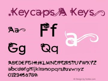 .Keycaps A Keys 10.0d12e1 Font Sample