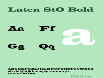 Laten StO Bold 1.0图片样张