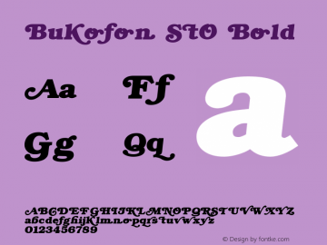 Bukofon StO Bold 2.0图片样张