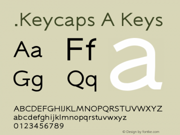 .Keycaps A Keys 10.0d12e1 Font Sample