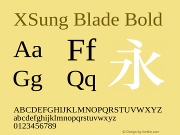 XSung Blade Bold XSung Blade - Version 3.0图片样张