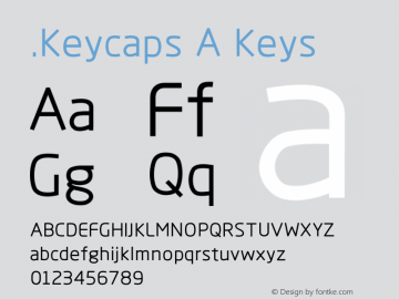 .Keycaps A Keys 10.0d12e1 Font Sample