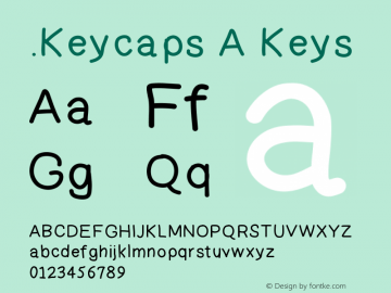 .Keycaps A Keys 10.0d12e1 Font Sample