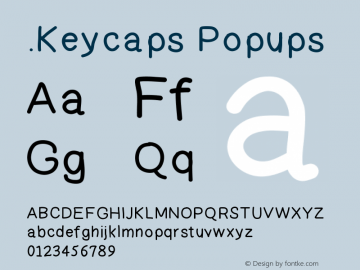 .Keycaps Popups 10.0d12e1 Font Sample