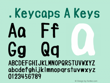 .Keycaps A Keys 10.0d12e1 Font Sample