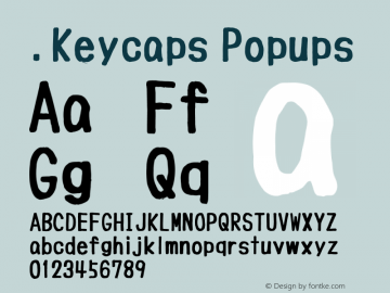 .Keycaps Popups 10.0d12e1 Font Sample