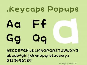 .Keycaps Popups 10.0d12e1 Font Sample