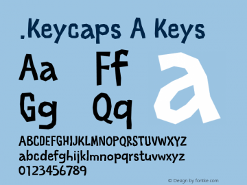 .Keycaps A Keys 10.0d12e1 Font Sample