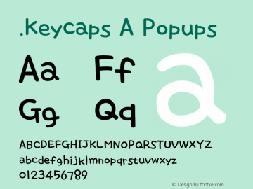 .Keycaps A Popups 10.0d12e1 Font Sample