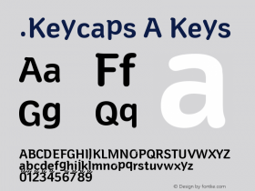 .Keycaps A Keys 10.0d12e1 Font Sample