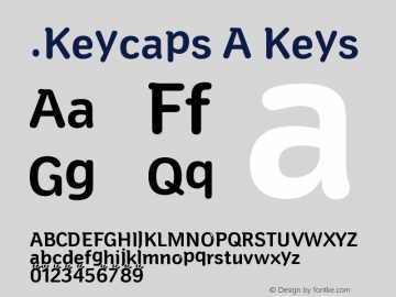 .Keycaps A Keys 10.0d12e1 Font Sample