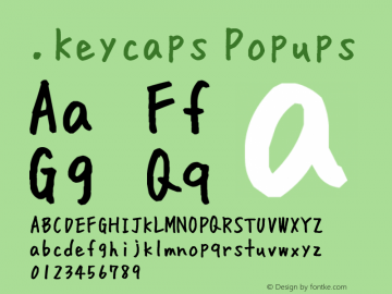 .Keycaps Popups 10.0d12e1 Font Sample