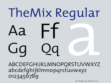 TheMix Regular 1.0图片样张