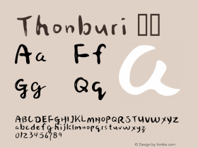 Thonburi 粗体 10.9d14e3 Font Sample
