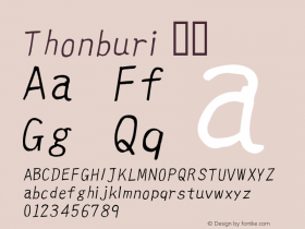 Thonburi 粗体 10.9d14e3 Font Sample