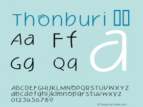 Thonburi 粗体 10.9d14e3 Font Sample