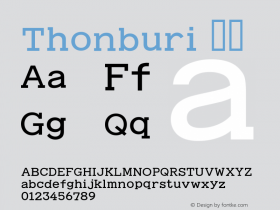 Thonburi 粗体 10.9d14e3 Font Sample