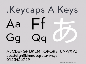 .Keycaps A Keys 10.4d0e3 Font Sample