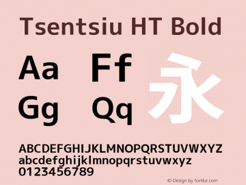 Tsentsiu HT Bold Version 1.059图片样张