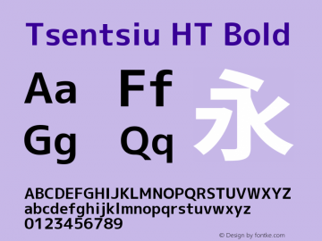 Tsentsiu HT Bold Version 1.059图片样张