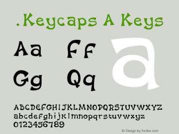 .Keycaps A Keys 10.0d12e1 Font Sample