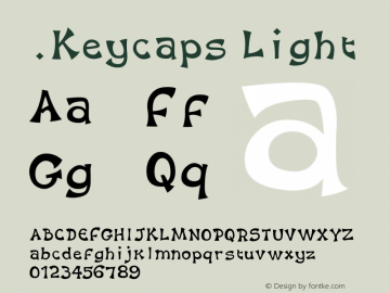 .Keycaps Light 10.0d12e1 Font Sample