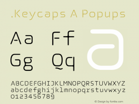 .Keycaps A Popups 10.0d12e1 Font Sample