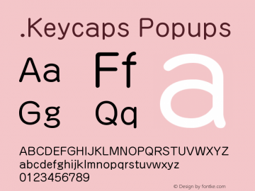 .Keycaps Popups 10.0d12e1 Font Sample