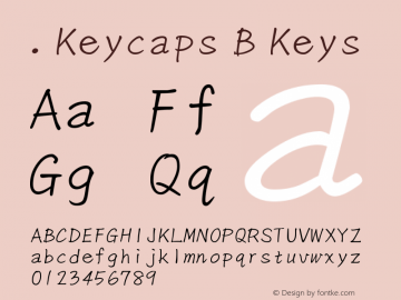 .Keycaps B Keys 10.0d12e1 Font Sample