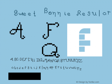 Sweet Bonnie Regular Version 1.0 Font Sample