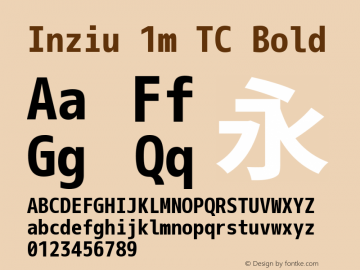 Inziu 1m TC Bold Version 1.060图片样张