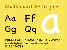 Chalkboard SE Regular 7.0d13e1 Font Sample