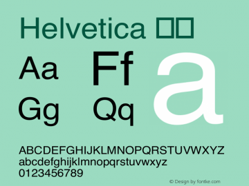 Helvetica 斜体 8.0d7e1 Font Sample