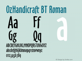 OzHandicraft BT Roman mfgpctt-v1.50 Thursday, December 24, 1992 10:51:10 am (EST)图片样张