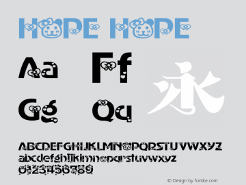 HOPE HOPE 7.0d12e2 Font Sample