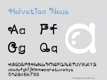 Helvetica Neue 超细斜体 8.0d9e1 Font Sample