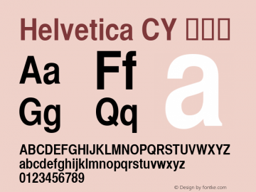 Helvetica CY 粗斜体 6.1d5e1图片样张