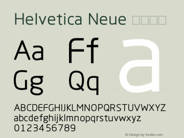 Helvetica Neue 超细斜体 10.0d35e1 Font Sample