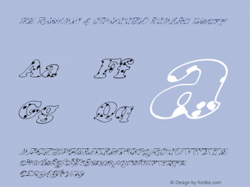 FZ ROMAN 4 SPOTTED ITALIC Heavy 1.000 Font Sample