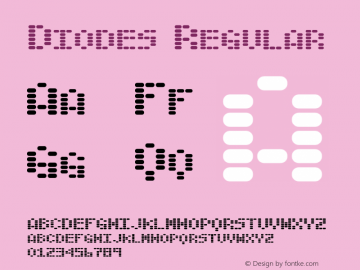 Diodes Regular Macromedia Fontographer 4.1 3/23/98图片样张