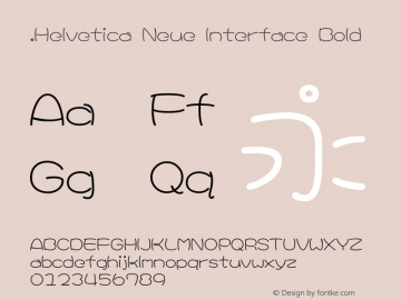 .Helvetica Neue Interface Bold 10.0d35e1图片样张