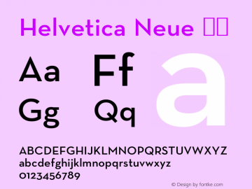 Helvetica Neue 细体 10.0d35e1图片样张