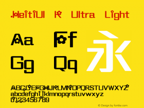 .HeitiUI K Ultra Light 10.0d4e2图片样张