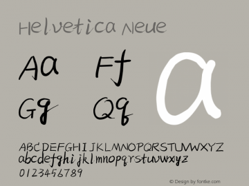 Helvetica Neue 超细斜体 10.0d35e1 Font Sample