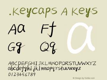 .Keycaps A Keys 10.0d12e1 Font Sample