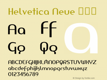 Helvetica Neue 常规体 10.0d35e1 Font Sample