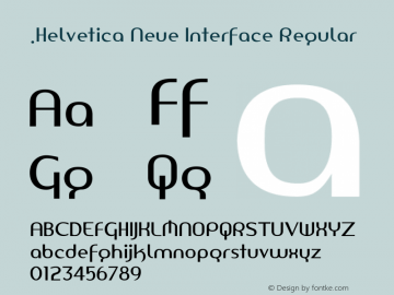 .Helvetica Neue Interface Regular 10.0d35e1图片样张