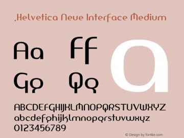 .Helvetica Neue Interface Medium 10.0d35e1图片样张